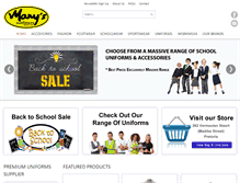 Tablet Screenshot of marys.co.za